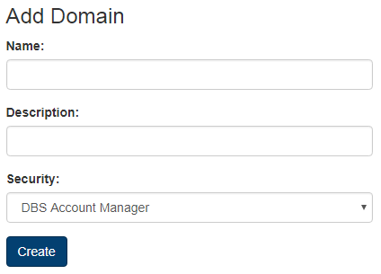 Create Domain