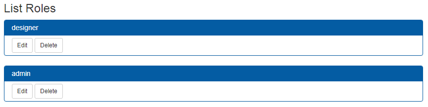 LiveForms Roles