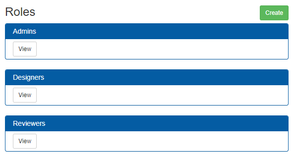 Recognized LDAP Roles