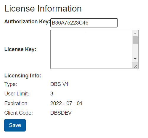 License Information