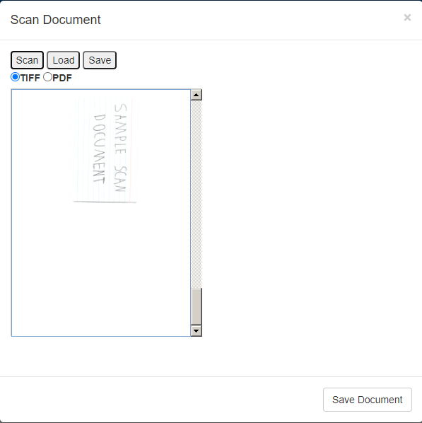 Scanner Control Interface