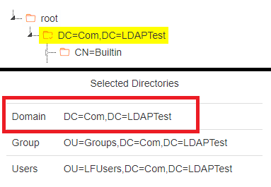 Currently Selected Domain