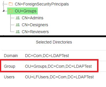 Currently Selected Group