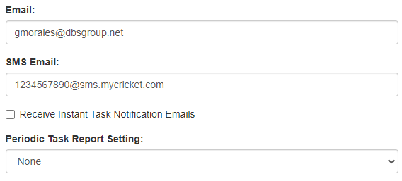 Email Settings